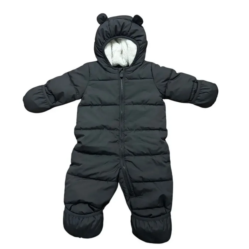 Baby GAP ColdControl Max Puffer Snowsuit 3–6M Bear Ear Hood